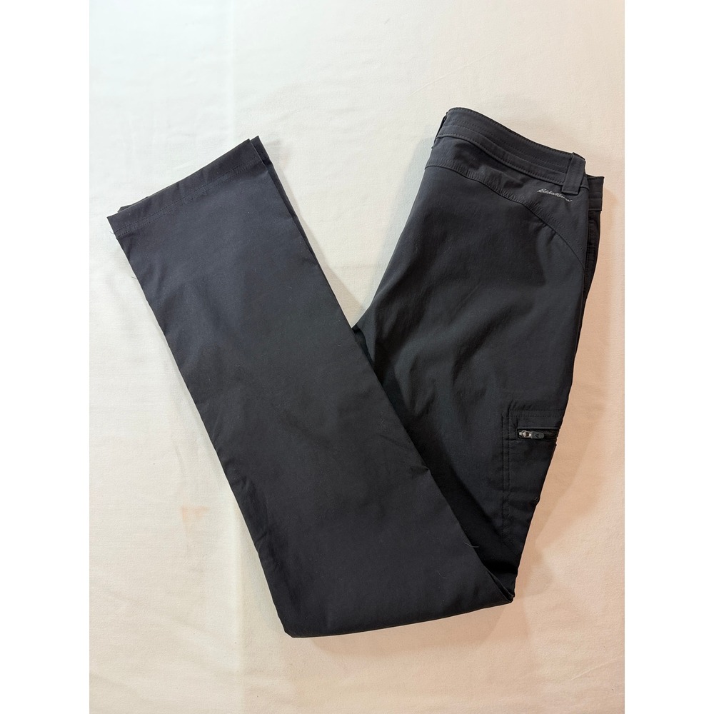 Eddie Bauer Guide Pro Pants Womens 10 Tall Black First Ascent Hiking Stretch NWT